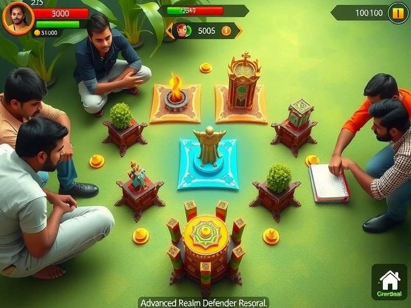 Indian players enjoying Green Realm Defender during a community event